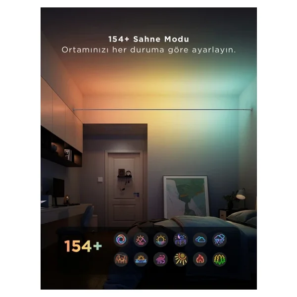 Govee Strip Light Skyline Kit Rgbwwıc H61b8 4 M Şerit LED - Görsel 6