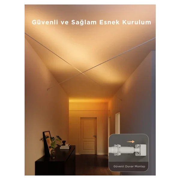 Govee Strip Light Skyline Kit Rgbwwıc H61b8 4 M Şerit LED - Görsel 7