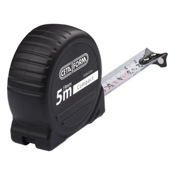 Ceta Form P05b-0519 Siyah Kasa 5 M X 19 Mm Compact Şerit Metre - Görsel 3