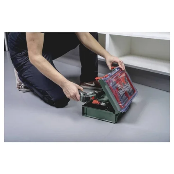 Metabo Powermaxx Bs 600080710 41 Parça Aksesuar + Çift Akülü 2 Ah Matkap - Görsel 8
