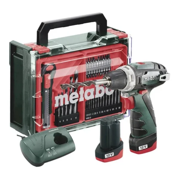 Metabo Powermaxx Bs 600080710 41 Parça Aksesuar + Çift Akülü 2 Ah Matkap - Görsel 3