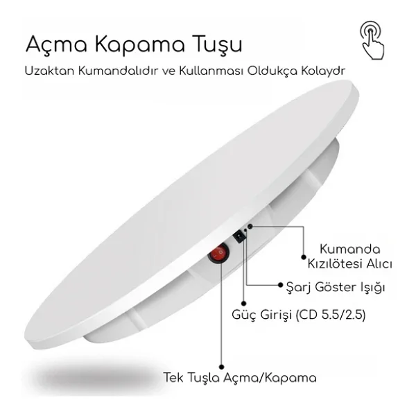 Gdx Tuta-60 Turntable Çekim Standı - Görsel 6