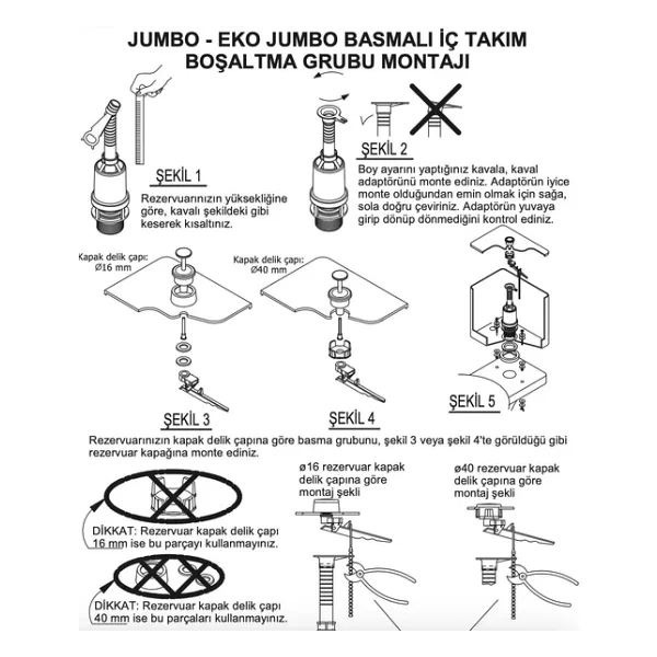 Visam Basmalı Rezervuar Iç Takım Jumbo - Görsel 7