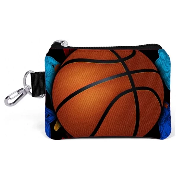Coral High Kids Siyah Basketbol Desenli Bozuk Para Çantası 21732 - Görsel 3