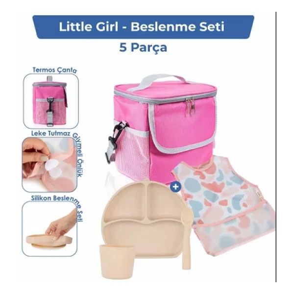Babyjem Bebek Hediye Beslenme Seti Little Girl 5 Parça - Görsel 6