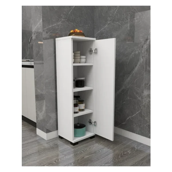 Irmak Mobilya Çok Amaçlı Tek Kapaklı Mini Dolap Erzak Dolabı Banyo Dolabı - Görsel 4