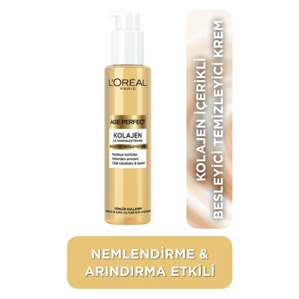 L'oreal Paris Age Perfect Kolajen 150 Ml Yüz Temizleme Kremi - Görsel 8