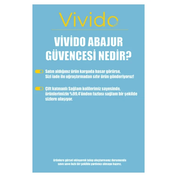 Vivido Home Krem Lambader Şapkası - Görsel 3