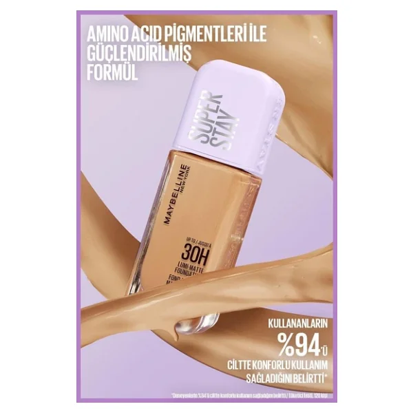 Maybelline New York Super Stay Lumi Matte 30 Ml Likit Fondöten - Görsel 7