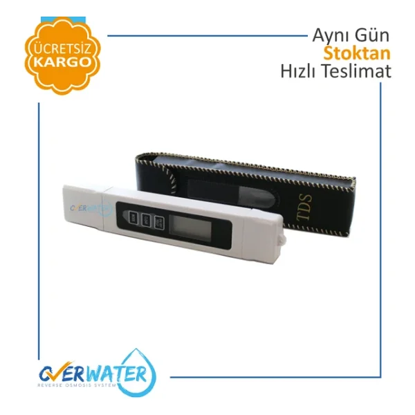Overwater Su Arıtma Cihazı Tds Metre Su Kalite Sertlik İletkenlik Ölçümü - Görsel 5