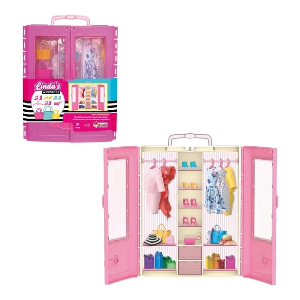 Linda'nın Gardırobu - Barbie Dolap - Barbie Giysi Dolabı - Barbie Gardırop - Barbienin Kıyafet Dolap - Görsel 5