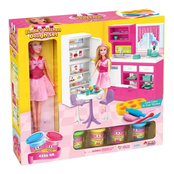 Linda'nın Hamur Mutfağı - Mutfak Oyuncak - Mutfak Seti - Barbie Mutfak Seti - Görsel 7