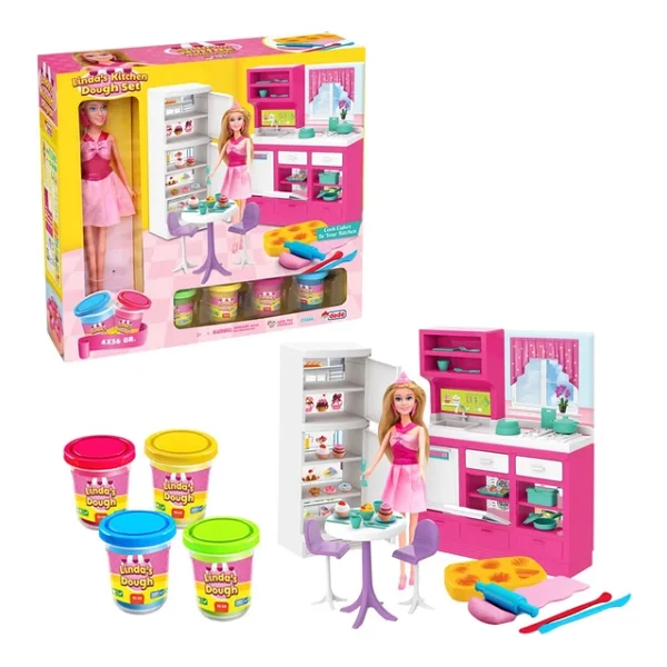 Linda'nın Hamur Mutfağı - Mutfak Oyuncak - Mutfak Seti - Barbie Mutfak Seti - Görsel 4