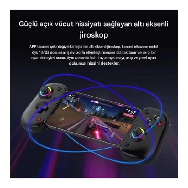 Bsp D8 Pro Ios-Android Akıllı Telefon Tablet Uyumlu Mobil Telefon Tutucu Joystick Gamepad - Görsel 7