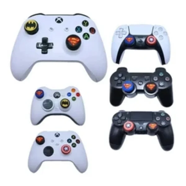 PS5/PS4/PS3/Xbox One/One X/One S/Series X/Series S 3d Analog Silikon Koruyucu Modeller-4 Adet - Görsel 3