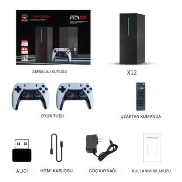 Xg-12 500gb Android TV+Game Cube 4K Hdmı +Ethernet 3d Retro Arcade Oyun Konsolu - Görsel 4