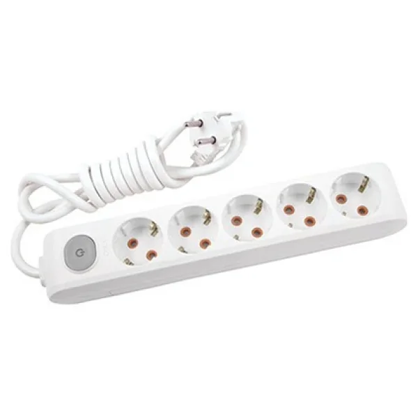 Viko Multi-Let 90117505 Topraklı Anahtarlı Beyaz 5 M 5'li Priz - Görsel 4