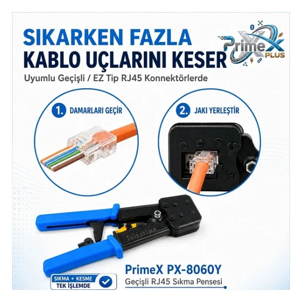 Primex Px-8060y Sıkma Pensesi - Görsel 4