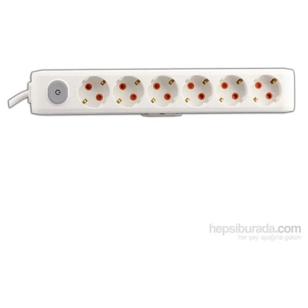 Viko Multi-Let 90117601 Topraklı Anahtarlı Beyaz 1 M 6'lı Priz - Görsel 3