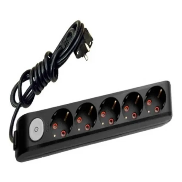 Viko Multi-Let 90137501 Topraklı Anahtarlı Siyah 1 M 5'li Priz - Görsel 3