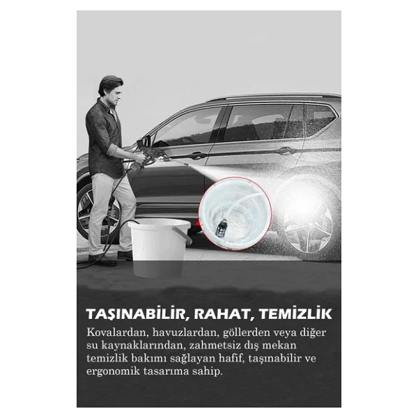 Thomax Şarjlı Basınçlı Yıkama Makinesi - Görsel 8