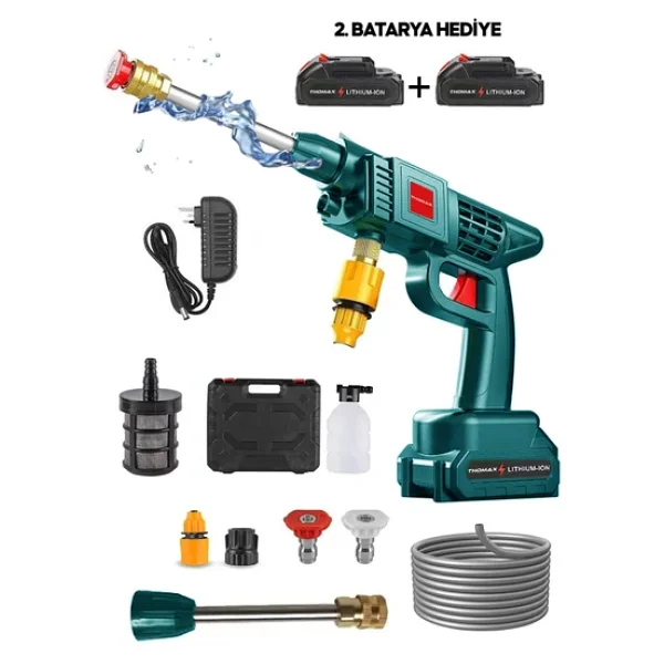 Thomax Şarjlı Basınçlı Yıkama Makinesi - Görsel 4