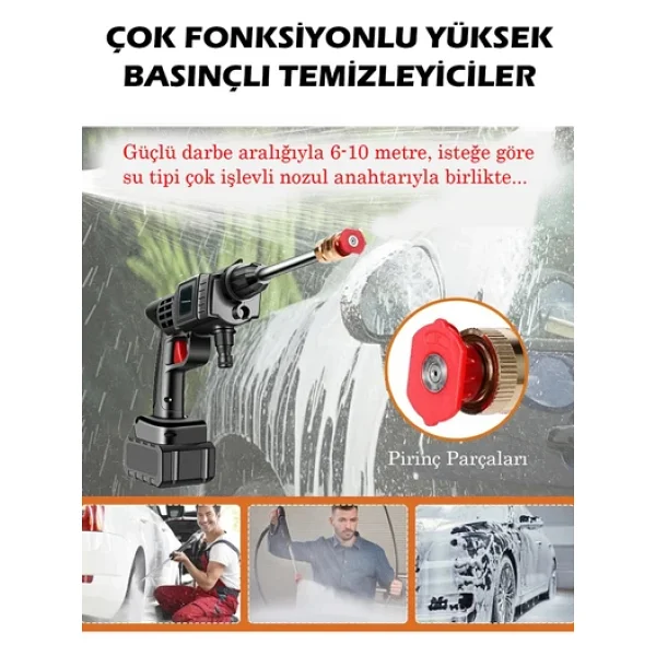 Thomax Şarjlı Basınçlı Yıkama Makinesi - Görsel 6