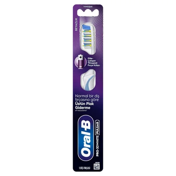 Oral-B Pro-3dwhite Pulsar Pilli Diş Fırçası - Görsel 3