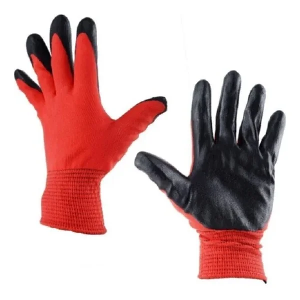 Eli Nitril 007 Iş Eldiveni No:10 XL 1 Adet Kırmızı-Siyah - Görsel 5
