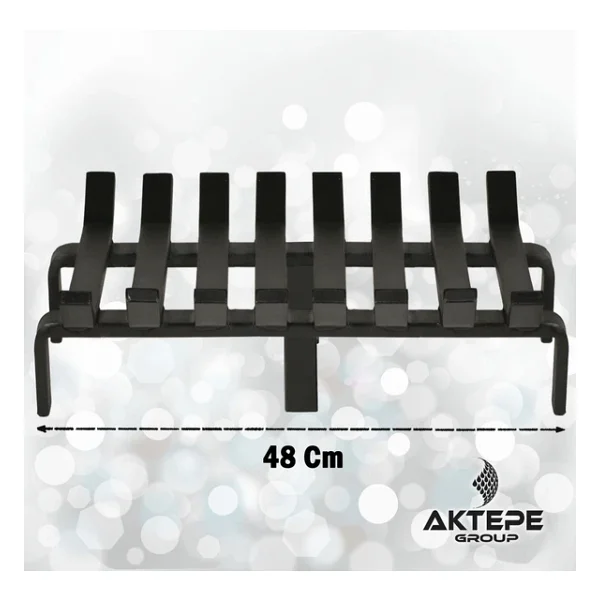 48 Cm X 32 Cm 8 Çubuklu Ekstra Şömine Izgarası Dar Gözlü Izgara - Görsel 2
