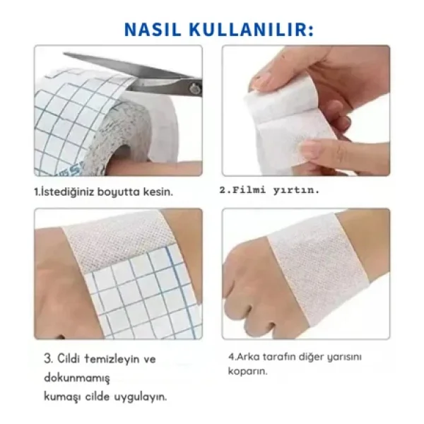 Esnek Tıbbi Flaster 10mx10cm - Görsel 5
