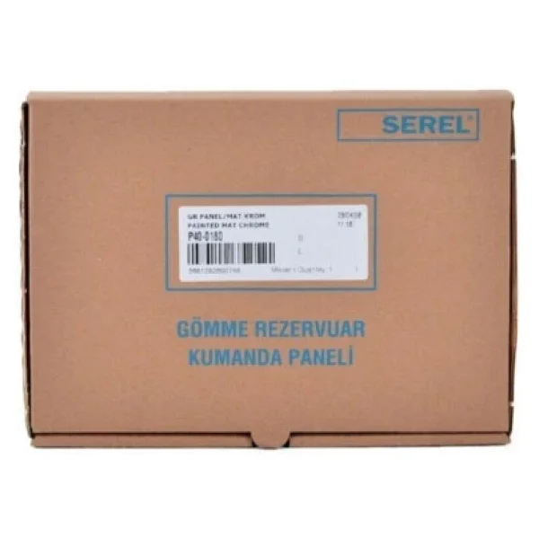 Serel P400180 P40 Gömme Mat Krom Rezervuar Paneli - Görsel 6