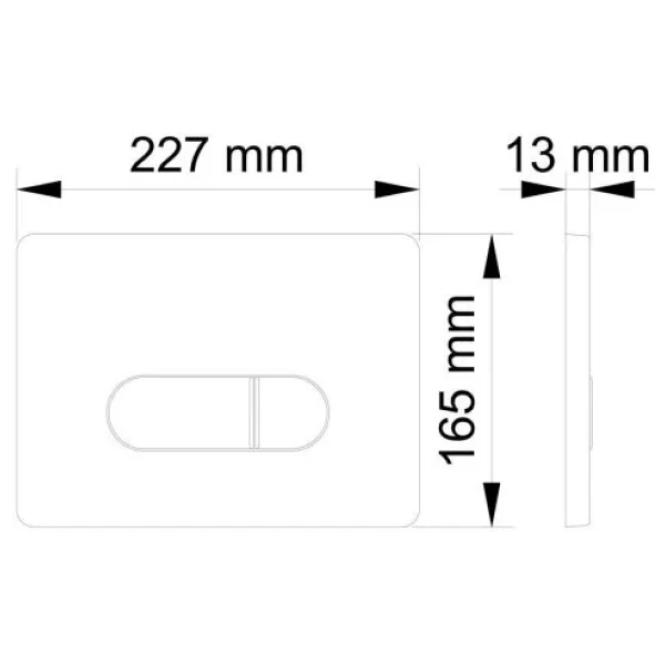 Visam Siena 228.001 Mat Krom Gömme Rezervuar Kumanda Paneli - Görsel 4