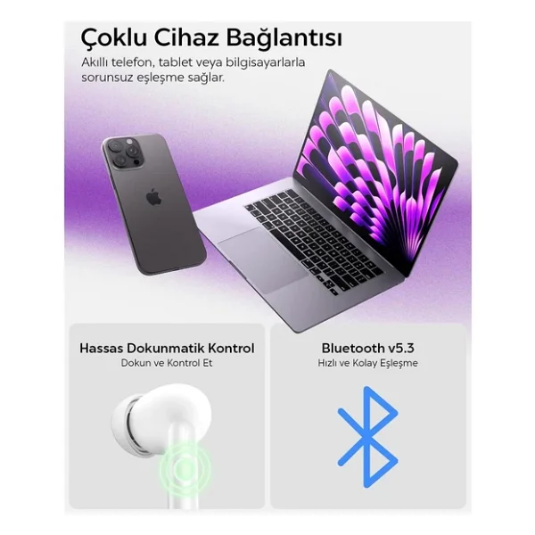 Spigen Audio S10 ANC TWS Kulak İçi Bluetooth Kulaklık - Görsel 10