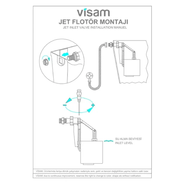 Visam 1/2 Jet Flatör (Gömme Ve Tüm Rezervuarlara Uyumlu) 652-002 - Görsel 7