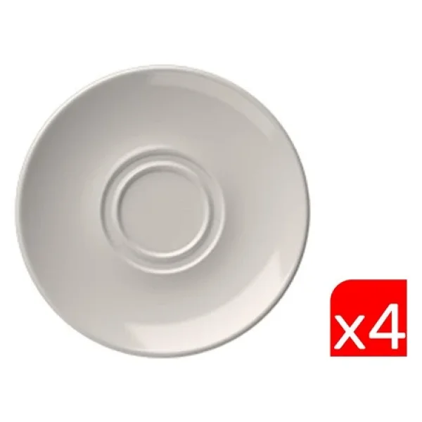 Tabak Evi Lona 16 Cm 4'lü Porselen Fincan Tabağı - Görsel 5
