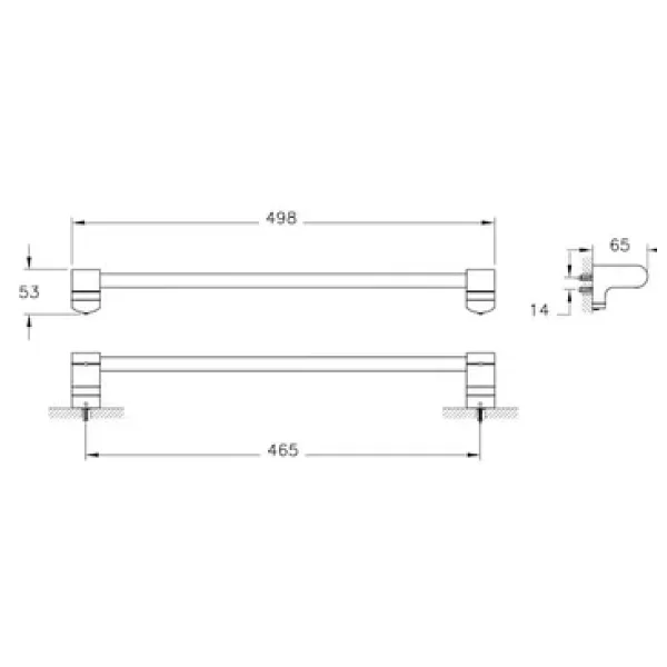 Vitra A4407036 Base 700 Uzun Mat Siyah Havluluk - Görsel 4