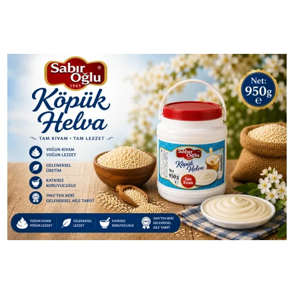 Sabıroğlu 950 Gr Köpük Helva - Görsel 3