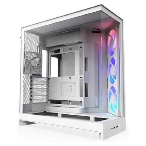 Nzxt H9 Flow RGB Large Cm-H92fw-R1 Fanlı Beyaz E-Atx Oyuncu Kasası - Görsel 4