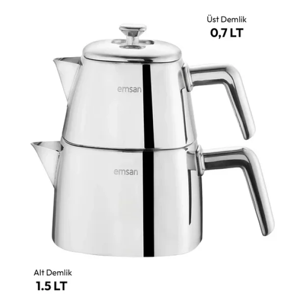Emsan Tea Time Small Çelik Çaydanlık - Görsel 8
