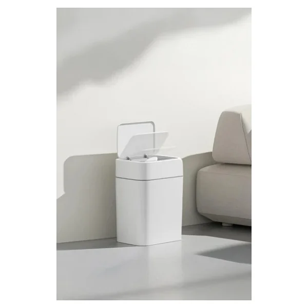 Porsima Me02 Hareket Sensörlü Sessiz Kapatma Çöp Kutusu Banyo Mutfak Çöp Kovası Kapaklı Banyo Çöp Kovası 18lt - Görsel 10