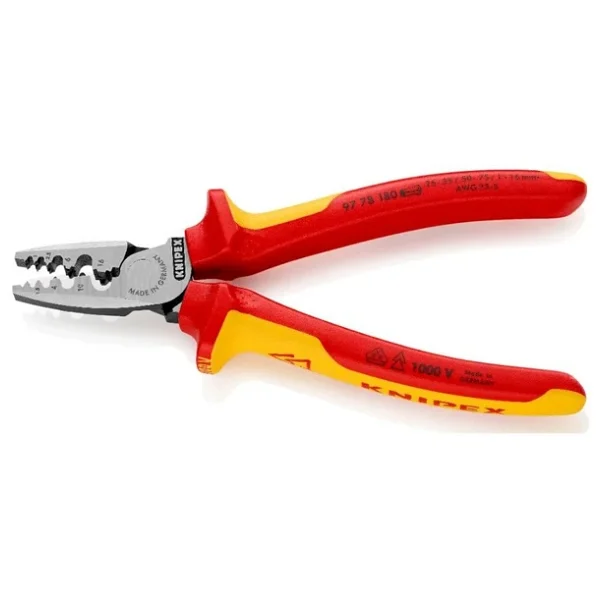 Knipex 97 78 180 Vde Yüksük Sıkma Pensesi - Görsel 5