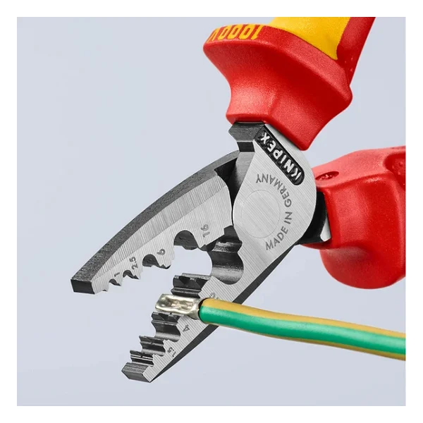 Knipex 97 78 180 Vde Yüksük Sıkma Pensesi - Görsel 7