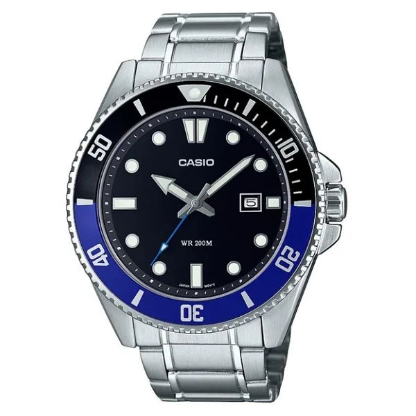 Casio Standart Mdv-107d-1a2vdf Siyah-Mavi Erkek Kol Saati - Görsel 7