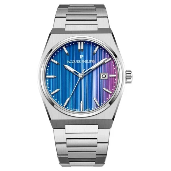 Jacques Philippe Aurora Jpqgs4213x6gpb Mavi-Pembe Erkek Kol Saati - Görsel 3