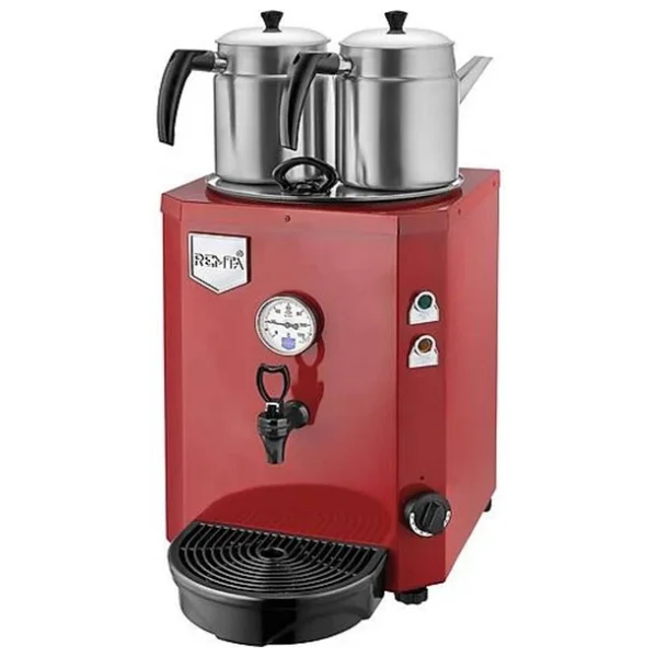Remta De12 Jumbo Çift Demlikli Kırmızı 13 Lt Çay Kazanı - Görsel 4