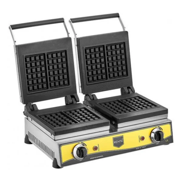 Remta W14 Çiftli Kare Model Sanayi Tipi Waffle Makinesi - Görsel 6