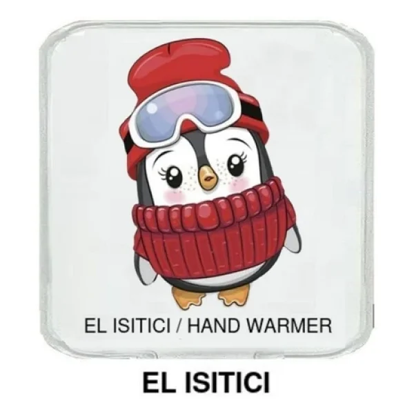 Bereli Penguen Cep Sobası,El Isıtıcı,Sıcak Su Torbası Pvc 10x9,5cm - Görsel 8