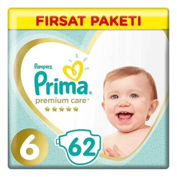 Prima Premium Care 6 Numara Extra Large 62'li Bebek Bezi - Görsel 6