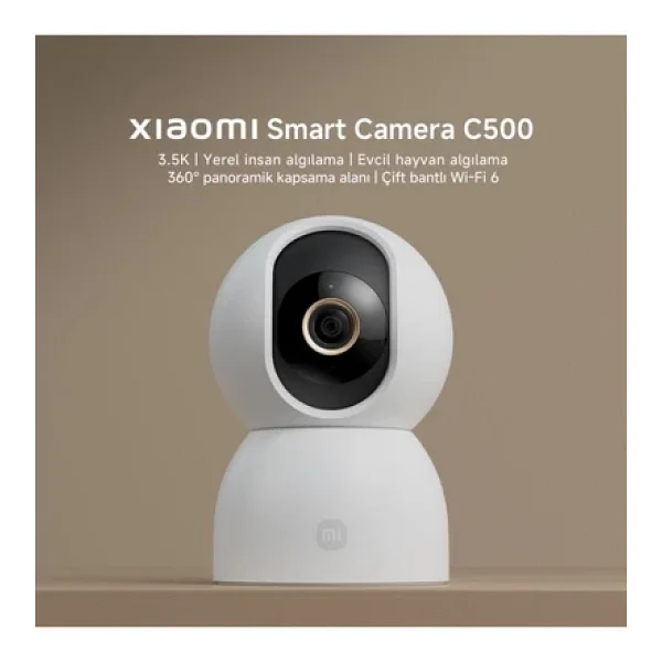 Xiaomi Smart Camera C500 6 MP 360 Derece Gece Görüşlü IP Wi-Fi Güvenlik Kamerası - Görsel 2